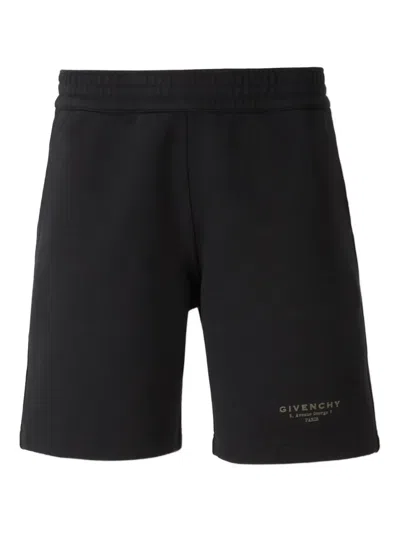 Givenchy Logo-print Track Shorts In Black