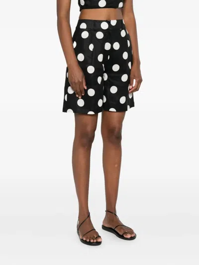 Cala De La Cruz Sia Bermuda Shorts In Black