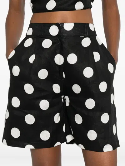 Cala De La Cruz Sia Bermuda Shorts In Black