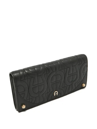 Pre-owned Aigner Vintage Quilted Wallet