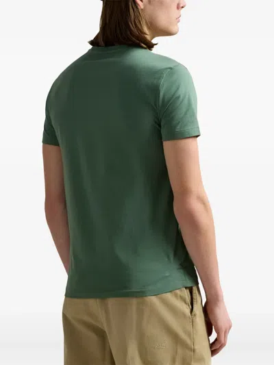 Polo Ralph Lauren Embroidered-logo T-shirt In Green