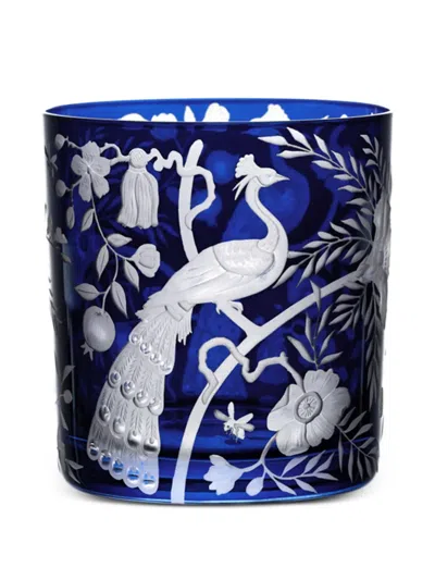 Artel Peacock-floral Glasses In Blue