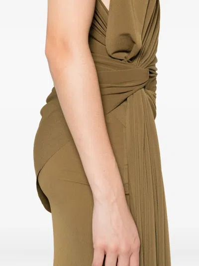 Alex Perry Knot-detail Draped Maxi Dress