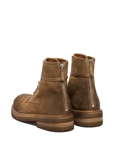 Marsèll Parrucca Lace-up Suede Boots In Brown