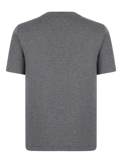 S Max Mara Embroidered-logo T-shirt In Gray