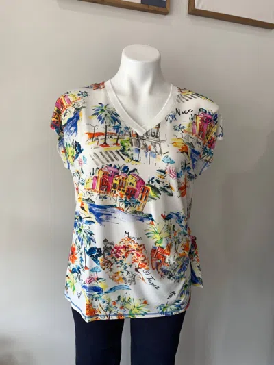 Renuar Carribean Tee In White In White