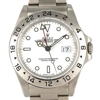 Pre-owned Rolex Explorer Ii Stainless Steel Wristwatch ()
