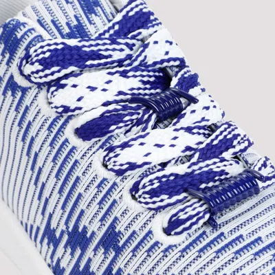 Burberry Dynamic Blue And White Patterned Sneakers