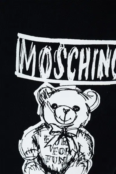 Moschino Black Teddy Bear Sweatpants In Black