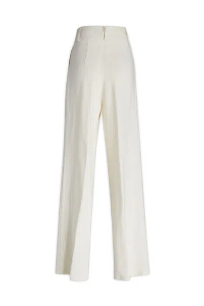 Simona Corsellini Pleated Trousers In White