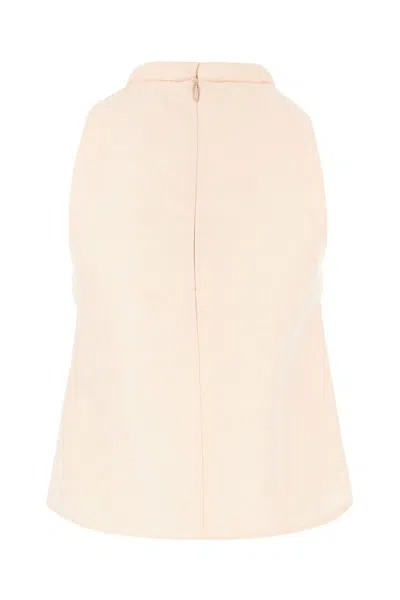 Loulou Studio Sleeveless High Neck Top In Neutral
