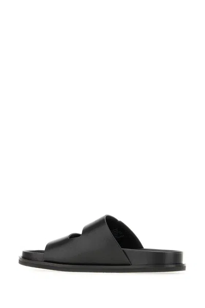 Tory Burch Double Strap Leather Flat Sandals