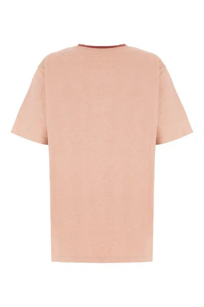 Chloé Pink Cotton T-shirt With Logo