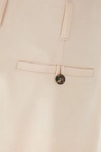Philosophy Di Lorenzo Serafini Pastel Pink Stretch Polyester Blend Pant In Neutral