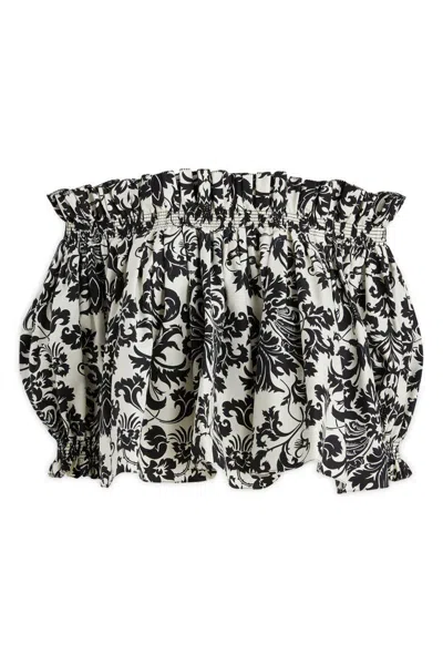 Dior Off-the-shoulder Smocked Top