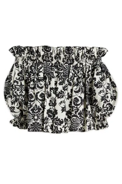 Dior Off-the-shoulder Smocked Top