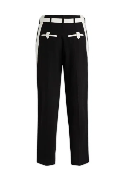 Simona Corsellini Two-tone Trousers In Black