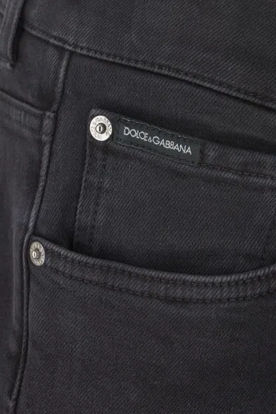 Dolce & Gabbana Black Denim Jeans In Black