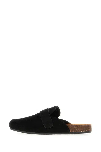 Tory Burch Mellow Suede Buckle Slide Mules