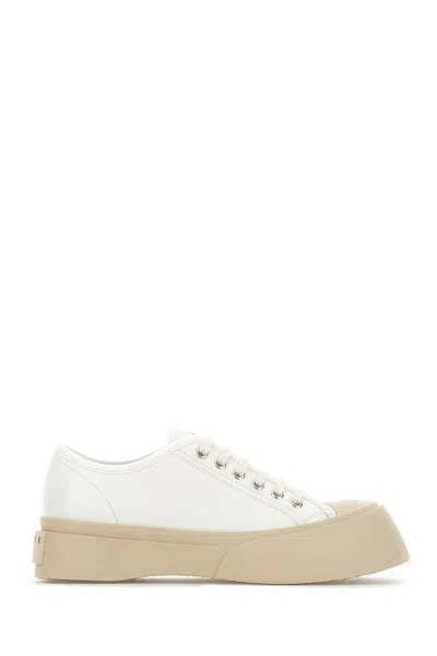 Marni Laced Up Pablo Sneakers In White