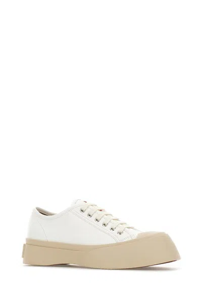 Marni Laced Up Pablo Sneakers In White
