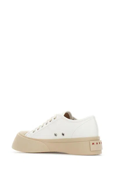 Marni Laced Up Pablo Sneakers In White