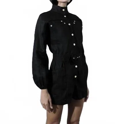Karina Grimaldi Juniper Romper In Black In Black