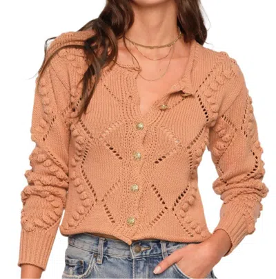 Heartloom Flynn Cardigan In Clay In Brown