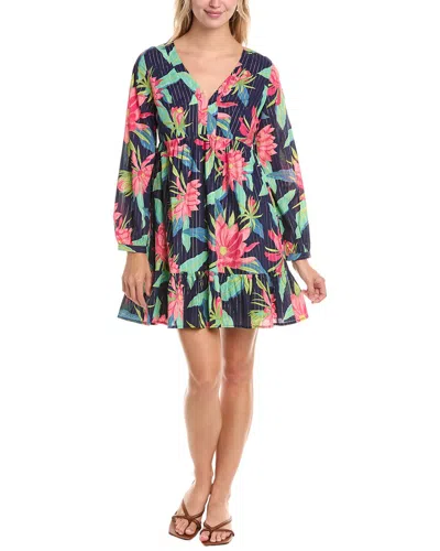 Tori Richard Late Bloomer Hana Mini Dress In Multi