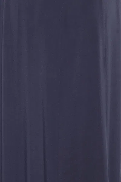 Alberta Ferretti Maxi Dress With Exquisite Cut-out Details In Blue