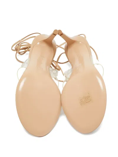 Pre-owned Gianvito Rossi 85mm Leather Lace-up Sandals