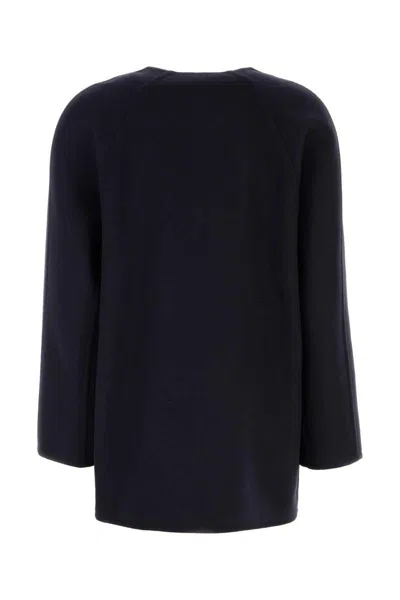 Bottega Veneta Cardigan Wool Blend Front Pockets In Blue