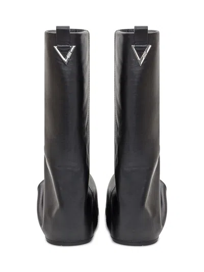Attico Robin Combat Boot In Black