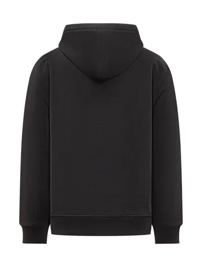 Givenchy Relaxed-fit Black Zip-up Hoodie With Drawstring Hood In Black