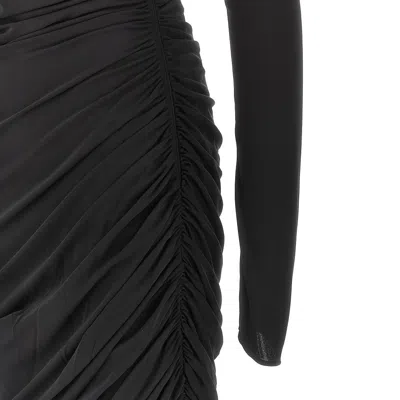 Attico Draped Viscose Midi Dress