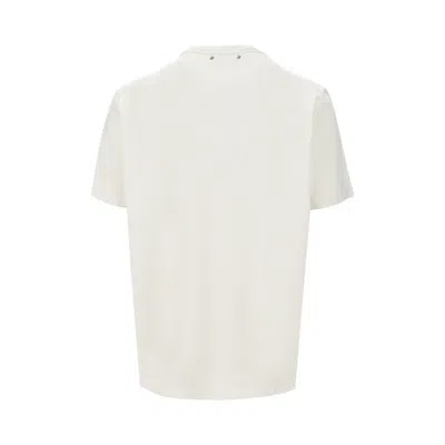 Golden Goose Journey Ms T-shirt Regular Light Cotton Jersey With Print In Neutral