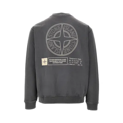 Stone Island Sweatshirt With Industrial Flow Print