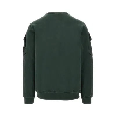 Stone Island Cotton Sweatshirt In Green