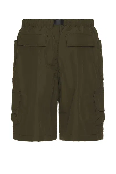 Comme Des Garçons Homme Deux Nylon Tussah Shorts In Green