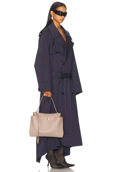 Balenciaga Rodeo Medium Grained Leather Top Handle Bag