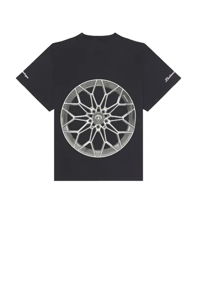 Balenciaga Black Cotton Lamborghini T-shirt