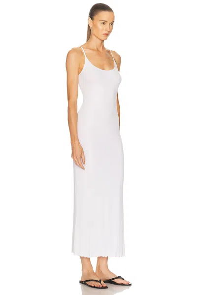 Enza Costa Silk Rib Lettuce Edge Dress