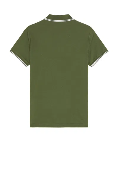 Moncler Logo-patch Striped-edge Polo Shirt