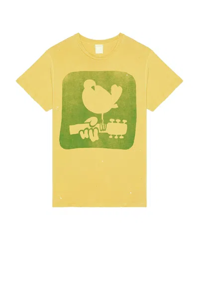 Madeworn Woodstock T-shirt In Yellow