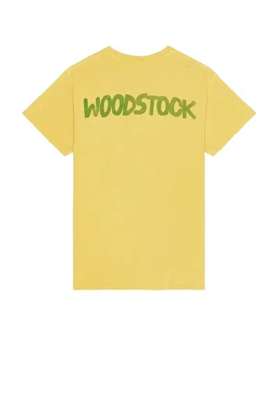 Madeworn Woodstock T-shirt In Yellow