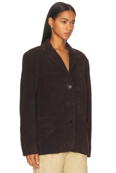 Staud Corrine Leather Jacket In Black