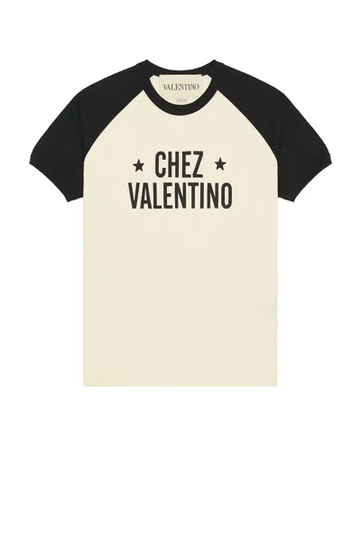 Valentino Men's T-shirt Chez In Neutral