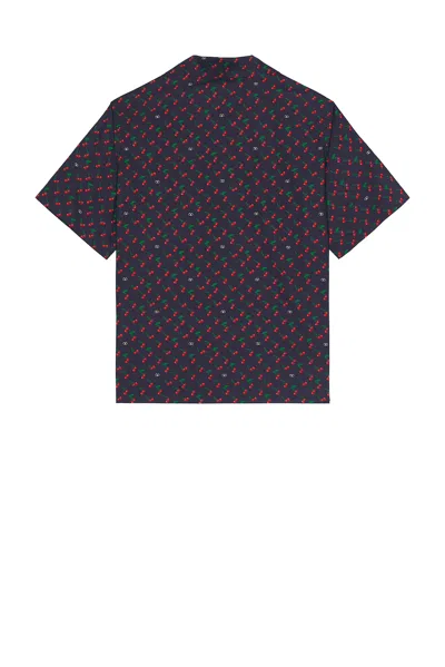 Valentino Garavani Bowling Shirt With Cherryfic Print In Multi