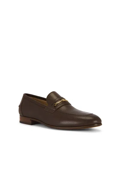 Valentino Garavani Vlogo Signature Leather Loafer In Brown