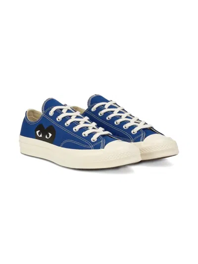 Comme Des Garçons Play Chuck Taylor All Star Low Top In Blue